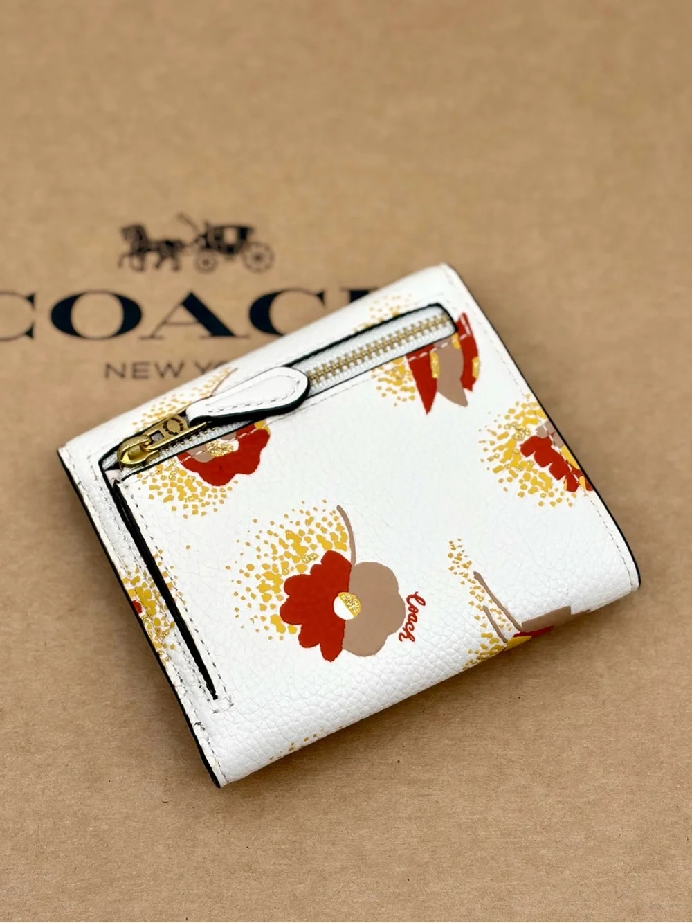 Coach Small Wallet With Floral Print